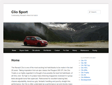 Tablet Screenshot of clio-sport.co.uk